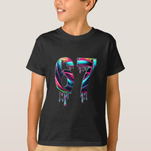T-shirt 67 Six Seven 6 7 Conception de Mème Drôle 6 7