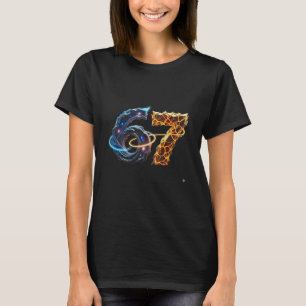 T-shirt 67 Six Seven 6 7 Création de Mème Drôle 6 7 4