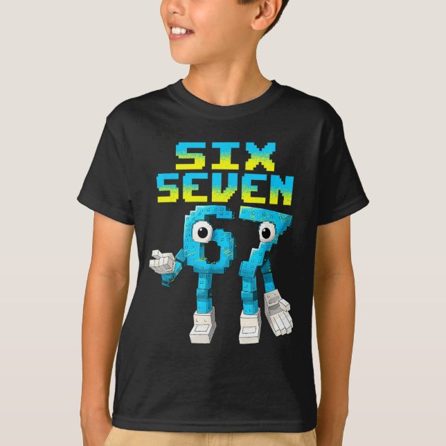 T-shirt 67 Six Seven 6-7 - Funny Italian Brainrot Kids Gam (Devant)