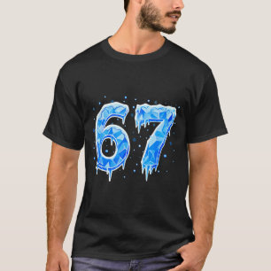 T-shirt 67 Six Seven 6-7 Glace - Mème Brainrot Drôle Ado K