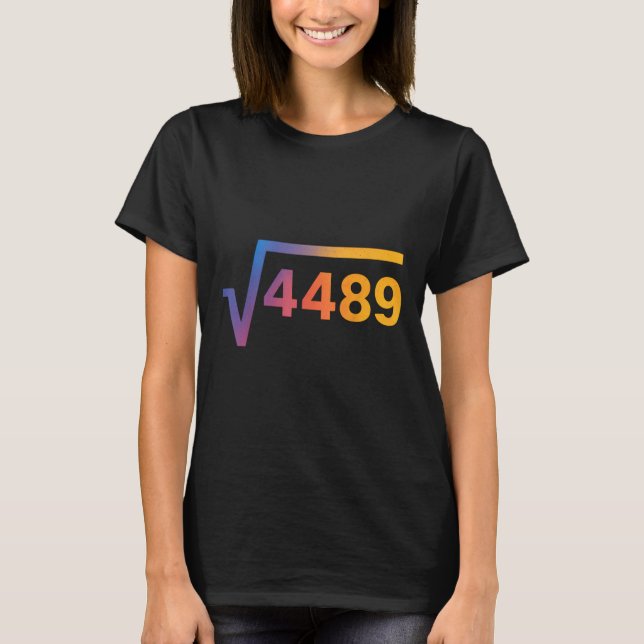 T-shirt 67 Six Seven 6-7 Mème  (Devant)