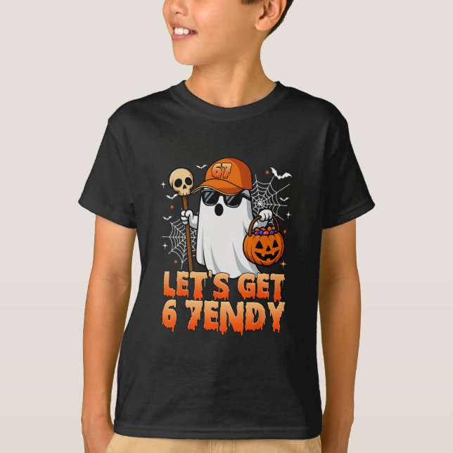 T-shirt 67 Six Seven 6 7endy Let's Get Sendy Meme Hallowee (Devant)