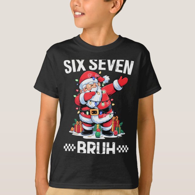 T-shirt 67 Six Seven Burh Noël 6 7 Meme  (Devant)
