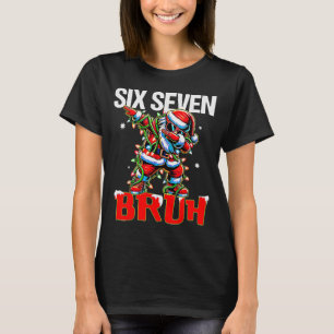 T-shirt 67 Six Seven Burh Père Noël Noël 6 7 Mème Hommes F