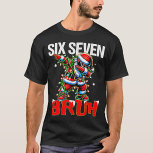T-shirt 67 Six Seven Burh Père Noël Noël 6 7 Mème Hommes F