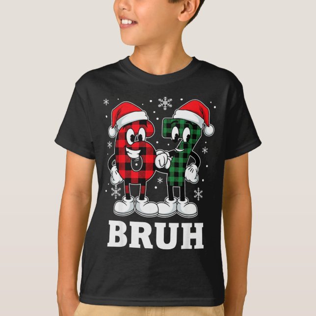 T-shirt 67 Six Seven Christmas Bruh Funny Italian Brainrot (Devant)