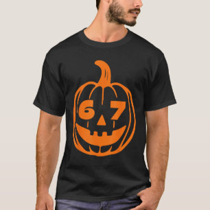 T-shirt 67 Six Seven Déguisement Halloween Pour Étudiants