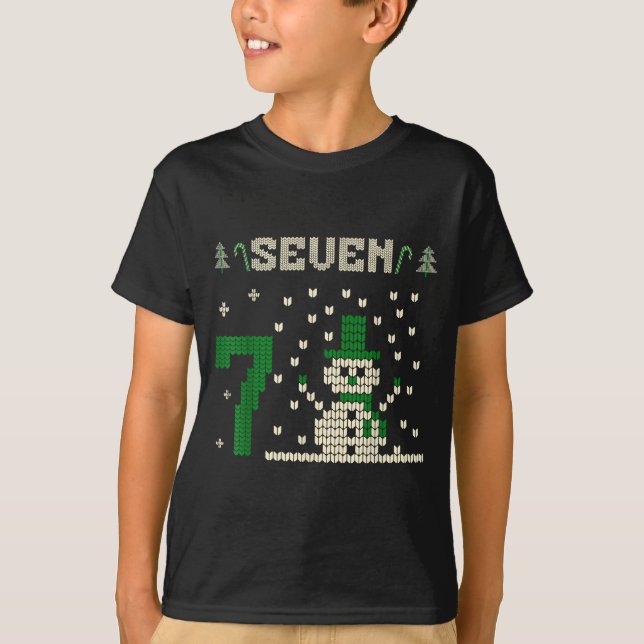 T-shirt 67 Six Seven Meme Snowman Christmas Couple Matchin (Devant)