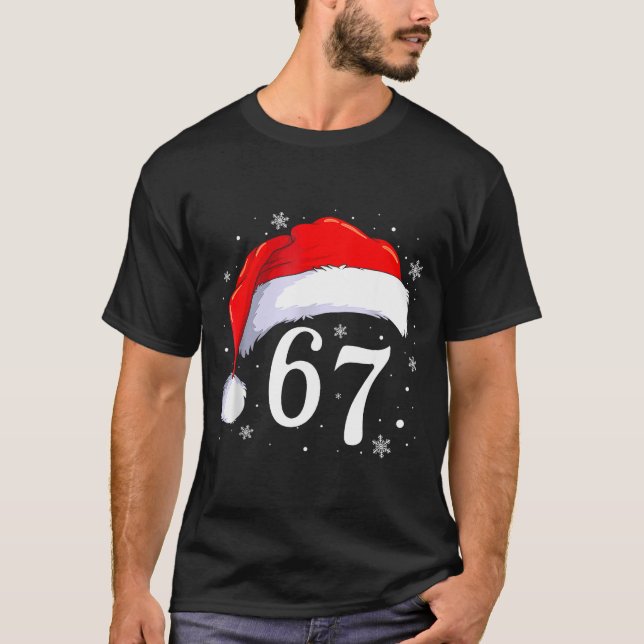 T-shirt 67 Six Seven Santa Funny Christmas 6 7 Meme Men Wo (Devant)