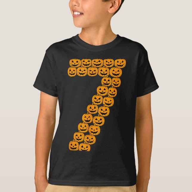 T-shirt 67 Sixty Seven Halloween Costume Pumpkins Funny 6  (Devant)