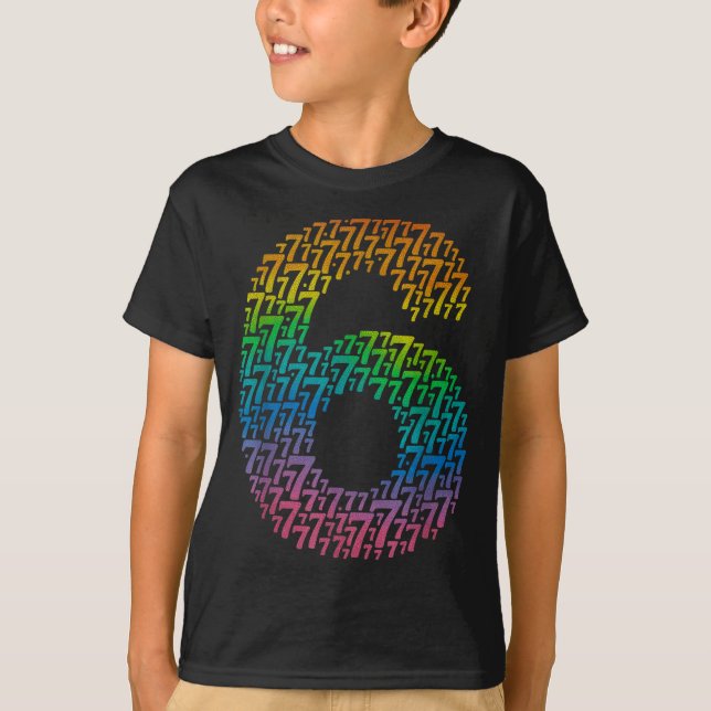 T-shirt 67 Sixty Seven Halloween Costume Rainbow Funny 6 7 (Devant)