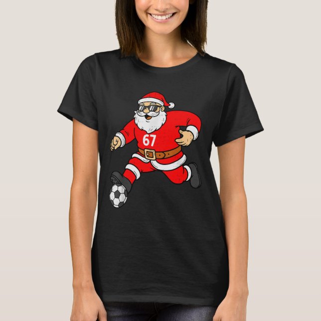 T-shirt 67 Soccer Santa Six Seven Meme Christmas Srt Men B (Devant)