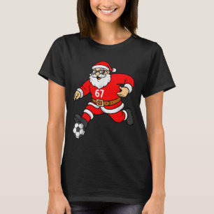 T-shirt 67 Soccer Santa Six Seven Mème Noël Srt Hommes B