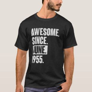 T-shirt 67 Year Old 67th Birthday Awesome Since June 195