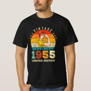 T-shirt 67 Year Old Women Bday 1955 Vintage 67th Birthday