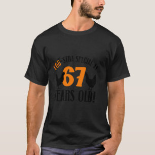 T-shirt 67e anniversaire 67 ans éleveur de poulets Poulet 