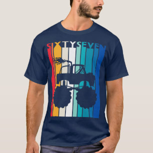 T-shirt 67e anniversaire Gift Monster Chemise Camion 67 an