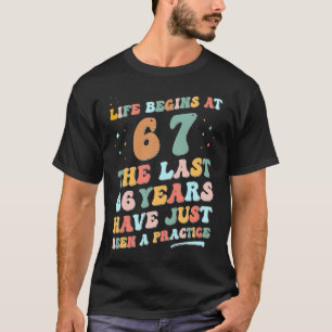 T-shirt 67e anniversaire Homme Femme 2023 Super Life comme