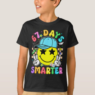 T-shirt 67e jour d'école 67 jours plus intelligents enseig