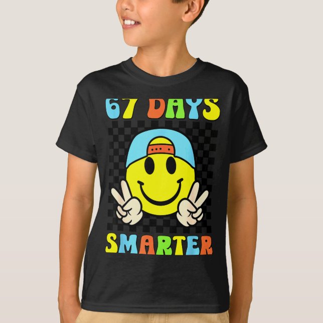 T-shirt 67th Day Of School Shirt 67 Days Smarter Teacher B (Devant)