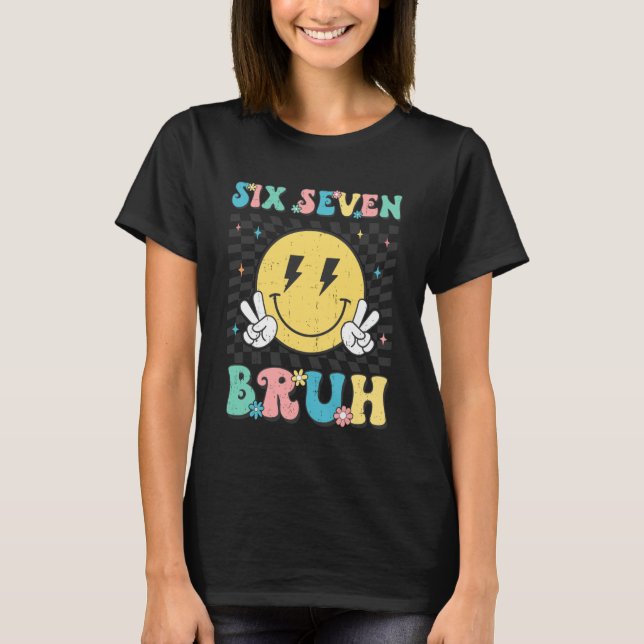 T-shirt 67th Day of School Shirt Six Seven Bruh Teacher Bo (Devant)