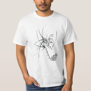 T-shirt 68 Art Tribal Tatouage Abstrait Noir Blanc