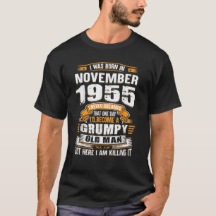 T-shirt 68e anniversaire Cadeaux Hommes Vintage novembre 1
