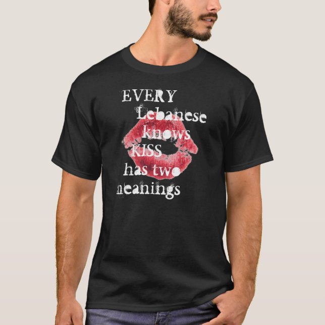 T-shirt 698115_red_lips, CHAQUE            libanais     … (Devant)