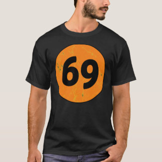 T-SHIRT 69 1969 ROUND DISTRESSED LOGO SUMMER OF LOVE RACIN