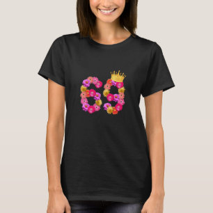 T-shirt 69 Anniversaire Femmes Flower Crown C'est My 69t