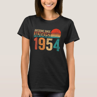 T-shirt 69 Ans 69e Anniversaire Awesome depuis le 1er août