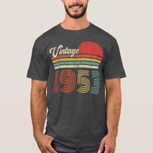 T-shirt 69 ans Anniversaire Vintage 1953 69e anniversaire