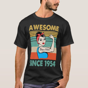 T-shirt 69 ans Awesome depuis 1954 69e anniversaire