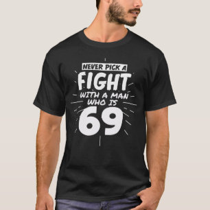 T-shirt 69 Ans Hommes 69 Anniversaire Présenté Don Amusant