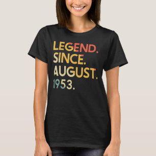 T-shirt 69 Ans Légende Vintage depuis août 1953 69e