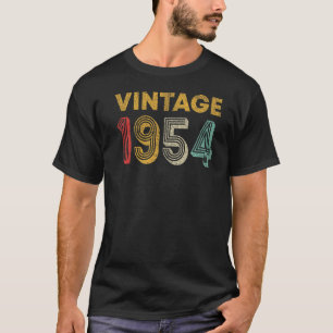 T-shirt 69 ans Retro Vintage 1954 69e anniversaire