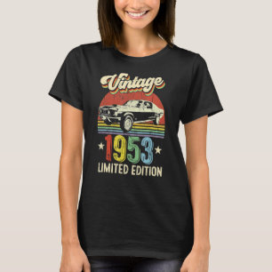 T-shirt 69 ans Vintage 1953 69e anniversaire