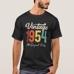 T-shirt 69 ans Vintage 1954 69e anniversaire Décoration