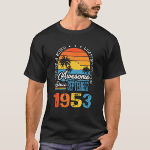 T-shirt 69 Ans Vintage stupéfiant Septembre 1953 69e B