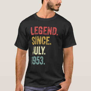 T-shirt 69e anniversaire 69 ans légende depuis juillet 195
