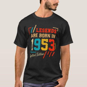 T-shirt 69e Anniversaire Légendes Né En Mai 1953 69 Ans O