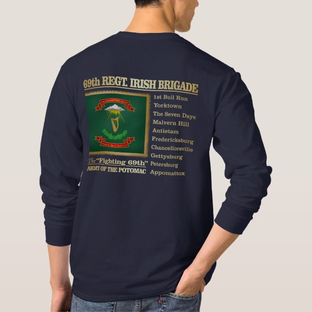 T-shirt 69e régiment, brigade irlandaise (BH) (Dos)