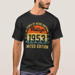 T-shirt 69th birthday toxits vintage 1953 limited edition