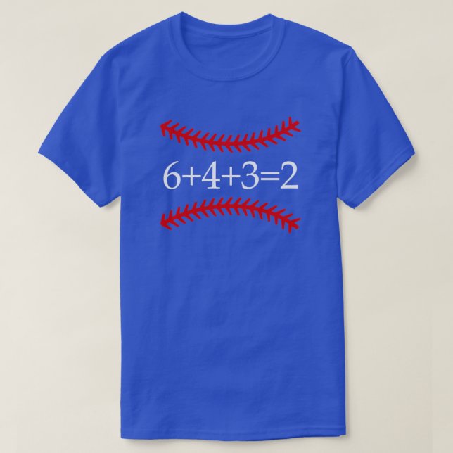 T-shirt 6 4 3 2 Baseball Math Softball Jeu cadeau (Design devant)
