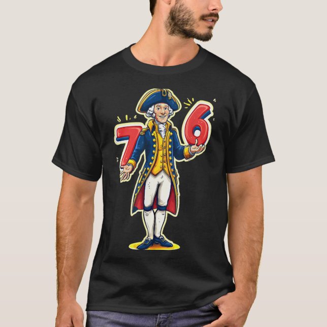 T-shirt 6-7 7-6 Funny George Washington Six Sept Mèmes (Devant)