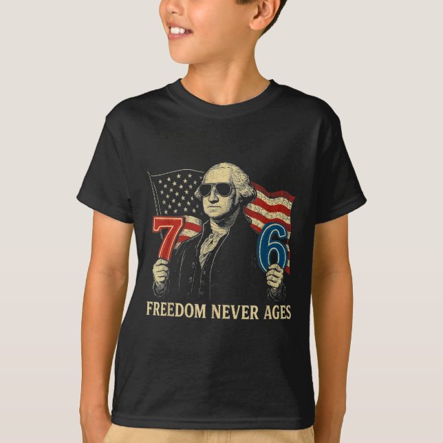 T-shirt 6-7 7-6 George Washington Conception de la liberté (Devant)