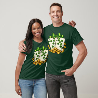 T-shirt 6 7 Cartes à jouer Shamrock Fête de la Saint-Patri