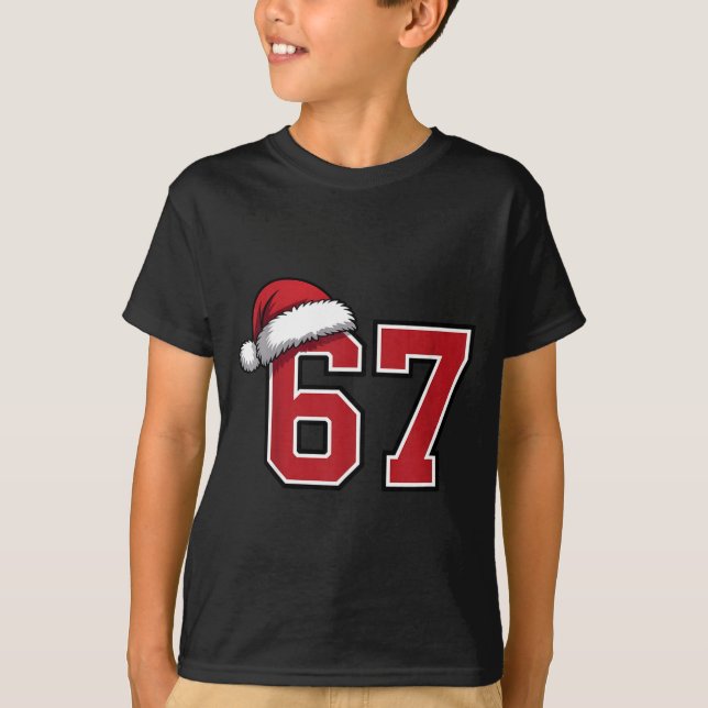 T-shirt 6 7 Christmas 67 Santa Six Seven Funny Christmas B (Devant)