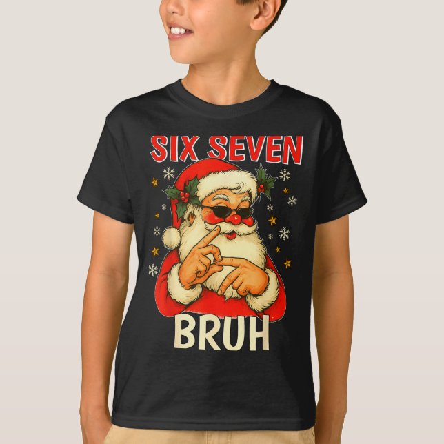 T-shirt 6 7 Christmas 6 7 Bruh Gen Alpha Christmas Gen Alp (Devant)