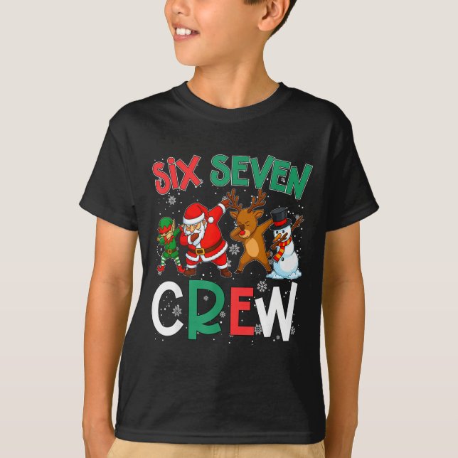 T-shirt 6 7 Christmas 6 7 Squad Gen Alpha Christmas Gen Al (Devant)